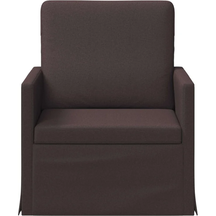 vidaXL Einzelsofa Dunkelbraun 70 x 81 x 82 cm Stoff 42041011 – Bild 2