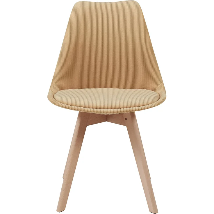 Esszimmerstuhl Fläten 2er Set Cord Senfgelb [en. casa] – Bild 6