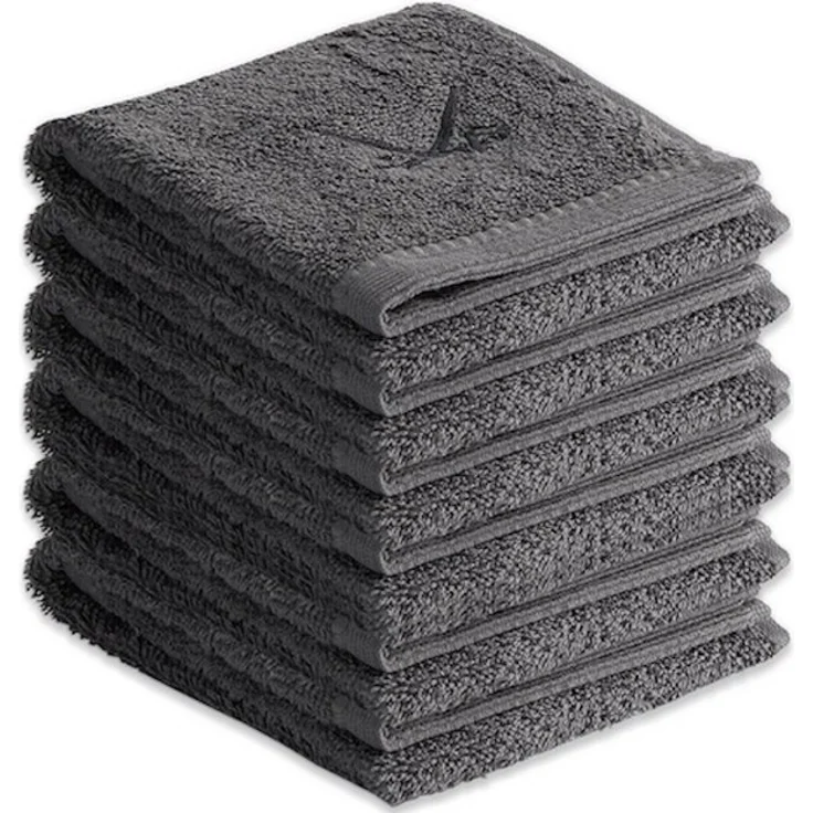 Sansibar Sylt Gästehandtücher Gästetücher 6er Set Frottier-Serie "Classic" (Set, 6-tlg), mit hochwertiger Sansibar Säbel-Stickerei, pflegeleicht – Bild 4