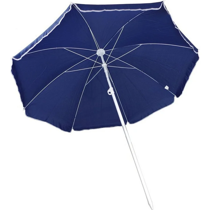 Marabellas Shop Sonnenschirm Strandschirm knickbar ca. 160 cm aus Polyester mit UV-Schutz und Mast, höhenverstellbar – Bild 2
