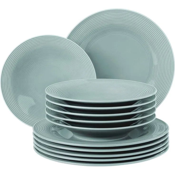 Seltmann Weiden Beat Color Glaze Tafelservice 12-teilig - Arktisblau