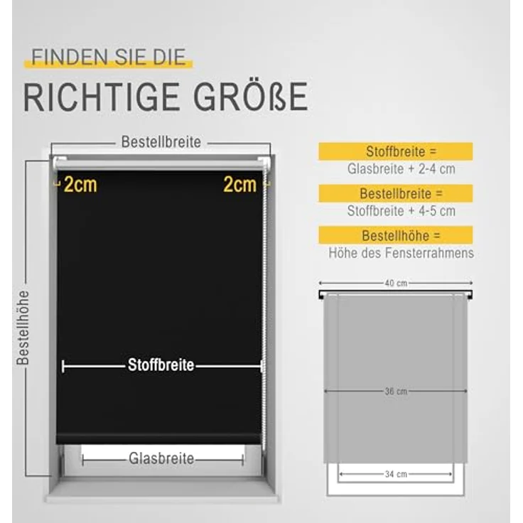 Sol Royal Thermorollo SolReflect T42 für Fenster & Türen Schwarz, 160 x 40 x 3.1 cm – Bild 4