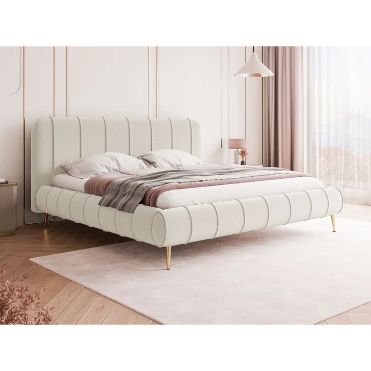 Polsterbett Slim XI mit Füße (Farbe: Kronos 38, Größe: 200x200) – Bild 2