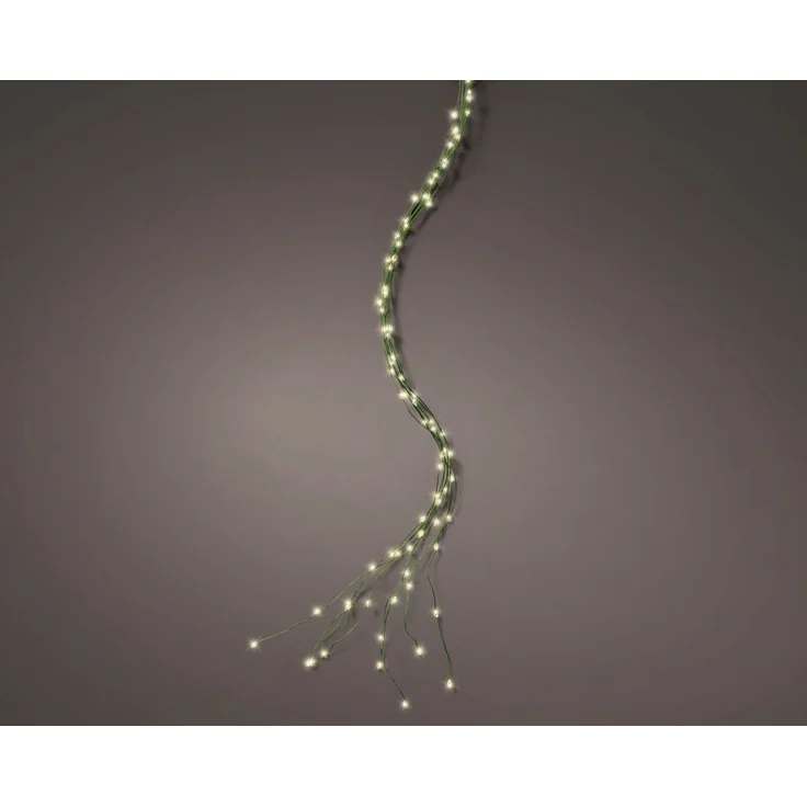 Lumineo LED-Lichterkette, LED Lichtbündel 95cm mit 160 LEDs Twinkle Effekt Outdoor Timer Grün – Bild 2
