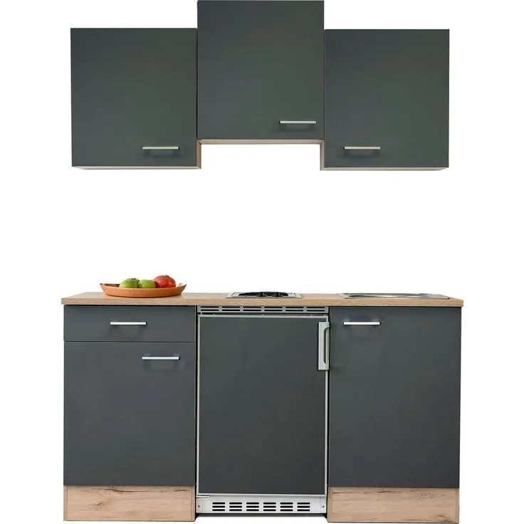 Flex-Well Küchenzeile Morena, mit E-Geräten, Breite 150,5 cm