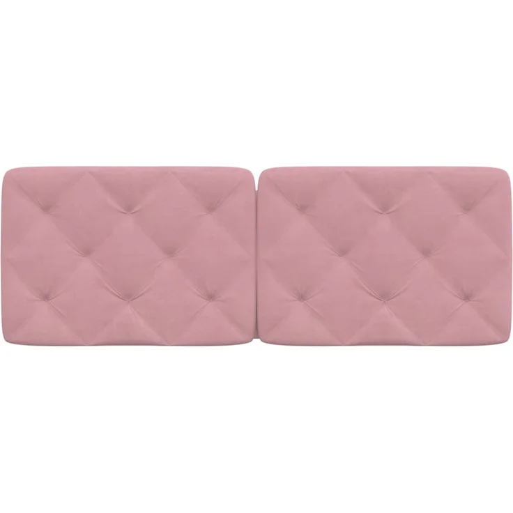 vidaXL Kopfteil-Kissen Rosa 120 cm Samt 374725 – Bild 5