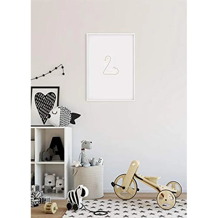 Komar Wandbild Baby Welcome, Kunstdruck 40 x 50 cm, Mama und Baby Schwan, seidenmatte Oberfläche, fotorealistische Druckqualität, ohne Rahmen – Bild 4