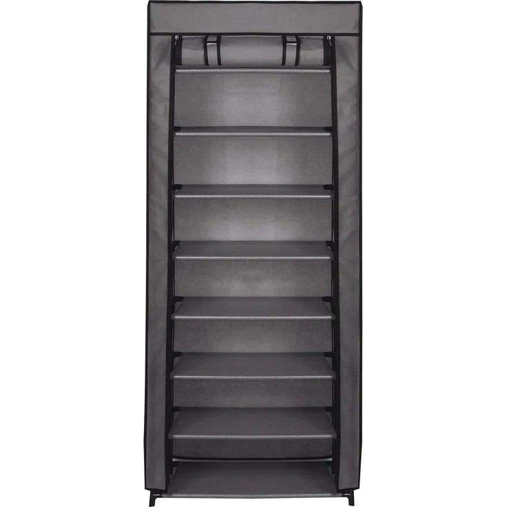 IDIMEX Schuhschrank TAMARA Schuhschrank Stoffregal Kellerregal Standregal 8 Böden Schuhregal in g – Bild 4