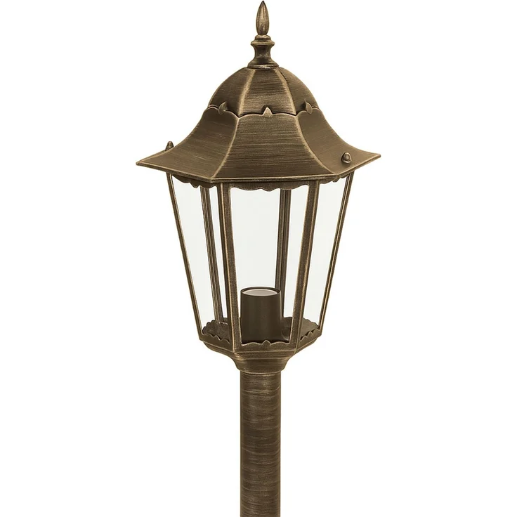 LED Außenstehleuchte, Laterne, Alu-Druckguss bronze, H 120 cm – Bild 6