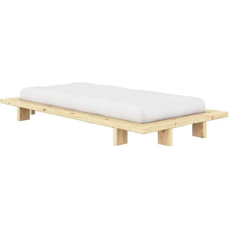 Karup Design Bettgestell Bettgestell JAPAN BED Futonbett aus FSC®-zertifiziertem Massivholz (Mit Lattenrost), zeitlos, bequem & in mehreren Farben und Größen erhältlich