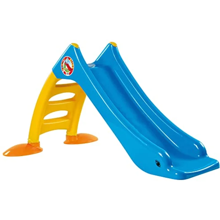 Dohany 2in1 Kinderrutsche Wasserrutsche freistehend Rutschbahn Rutschlänge 120 cm (blau/gelb) – Bild 2