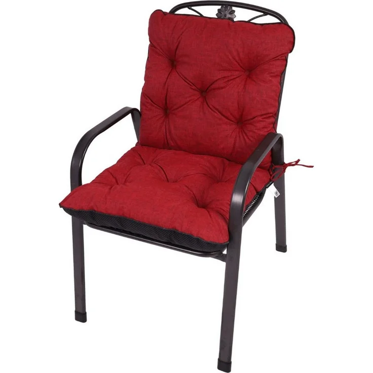 TexDeko Sitzauflage Ecolen Niedriglehner 40 x 40 x 40cm - gesteppte Gartenstuhl-Auflage, (1× Gartenstuhl-Auflage (80 × 40cm), UV-Beständig, Wasserabweisend mit Anti-Rutsch Boden – Bild 1