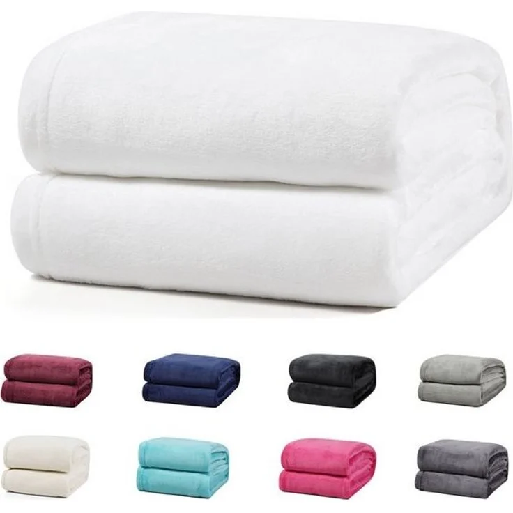 Wohndecke Luxury Kuscheldecke, 150x200 cm, 220x240 cm, 230x270 cm, Buymax, super weiche Fleece-Tagesdecke, Sofadecke – Bild 2