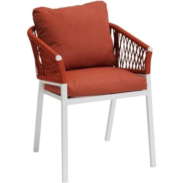 Hespéride - Set mit 2 Gartensesseln Oriengo Ziegel & Weiß - Ziegel/Weiß – Bild 3