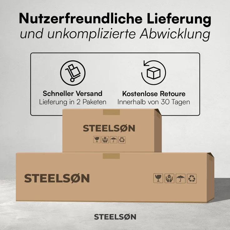 STEELSØN 'Regulus' Aktenschrank, Metall, weiß, 175x40x80 cm, abschließbar, Metallschrank mit 5 Fächern, geeignet als Werkzeugschrank – Bild 11