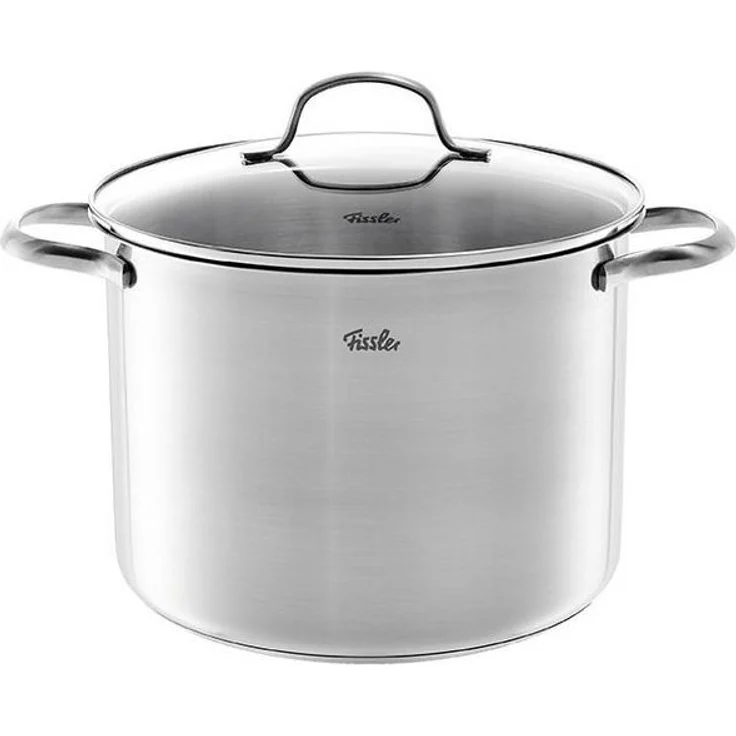 Fissler San Francisco Topf-Set 3-tlg. Induktion mit Glasdeckel Edelstahl – Bild 1