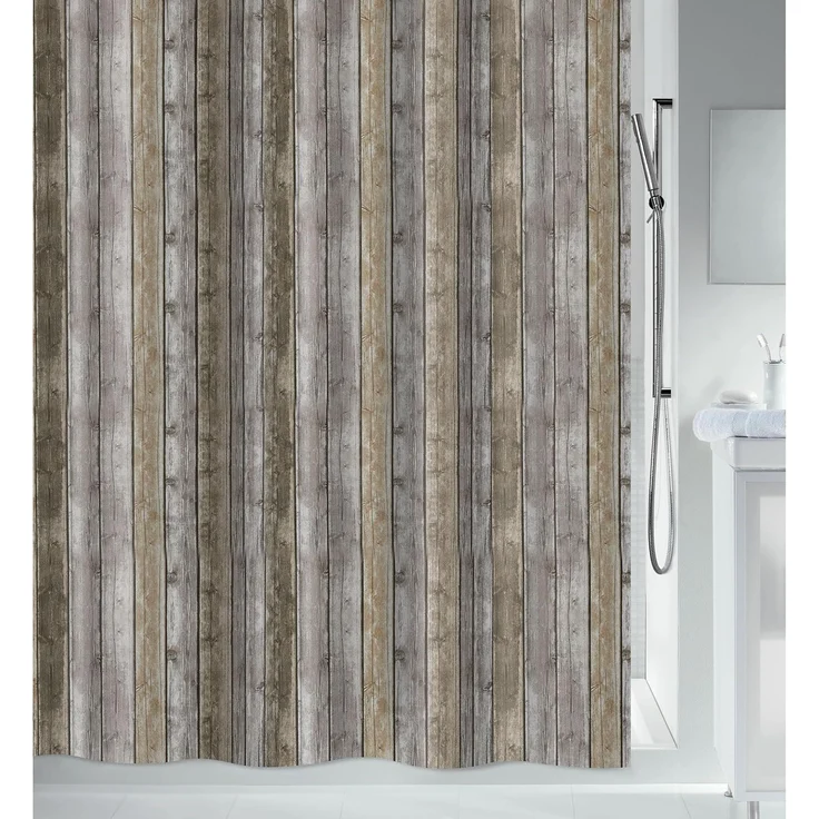 spirella Duschvorhang Spirella Anti-Schimmel Duschvorhang "Roman" Anti-Bakteriell Breite 120 cm, Anti-Schimmel Textil-Duschvorhang, Polyester, 120x200 cm, waschbar – Bild 4