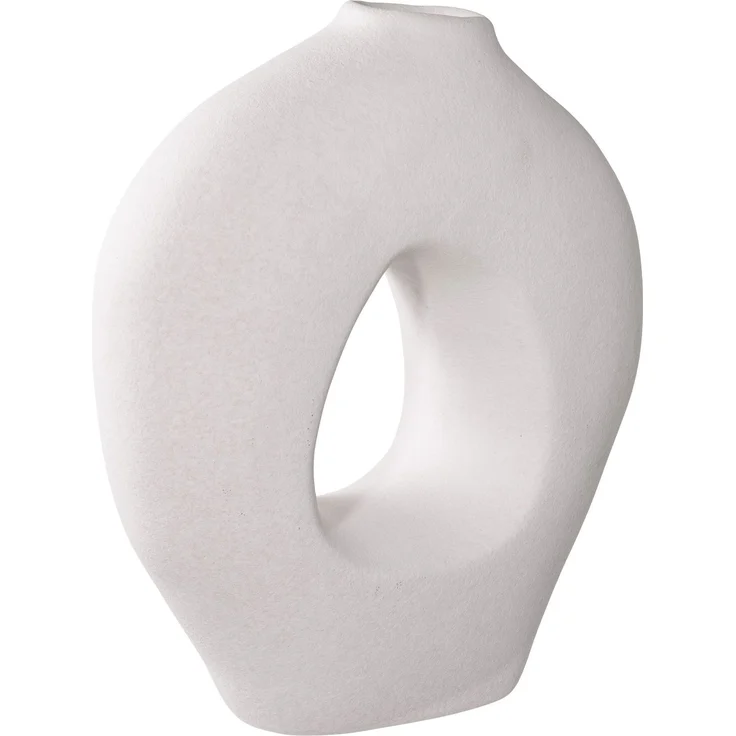 House Nordic Vase, Keramik, weiß, 24x10,5x27,8 cm – Bild 2