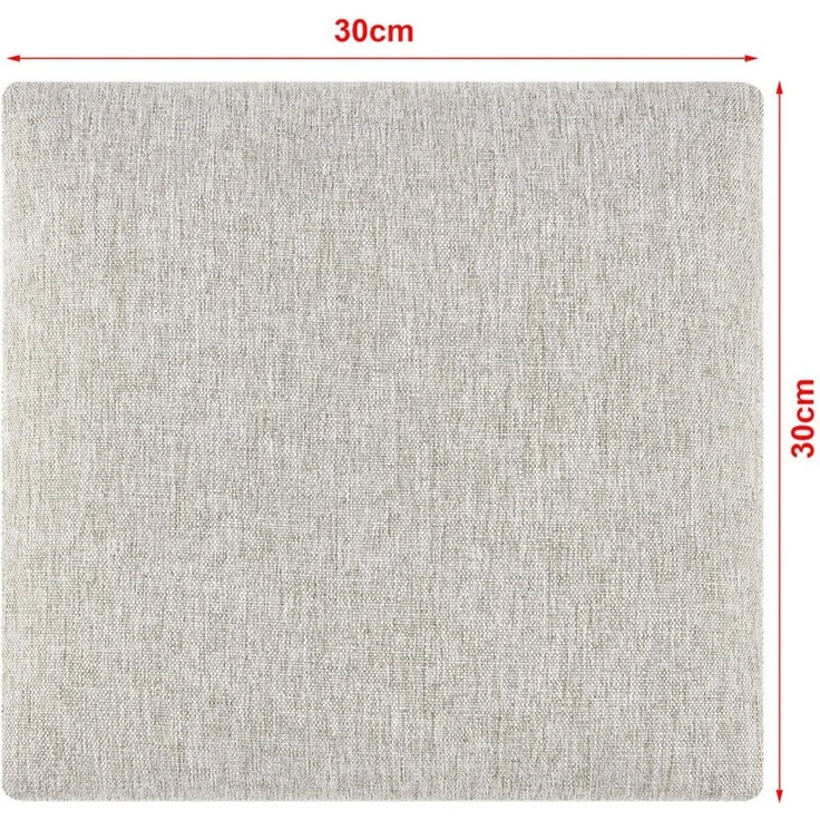 neu. haus Wandpolster, (Set, 4 Stück), »Carpino« Wandkissen Textil 30 x 30 cm Grau – Bild 4