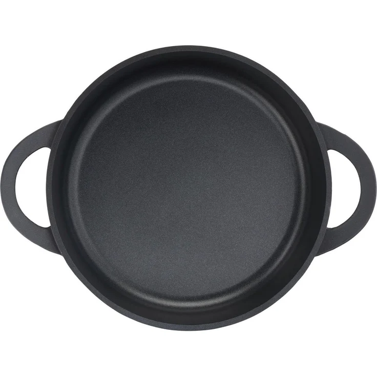 TEFAL E21872 TRATTORIA Servierpfanne 28cm | Aluguss | Gussdeckel | Antihaft-Beschichtung | gute Wärmespeicherung | Silikon Griffschutz inklusive | Schmorpfanne | induktionsgeeignet – Bild 2