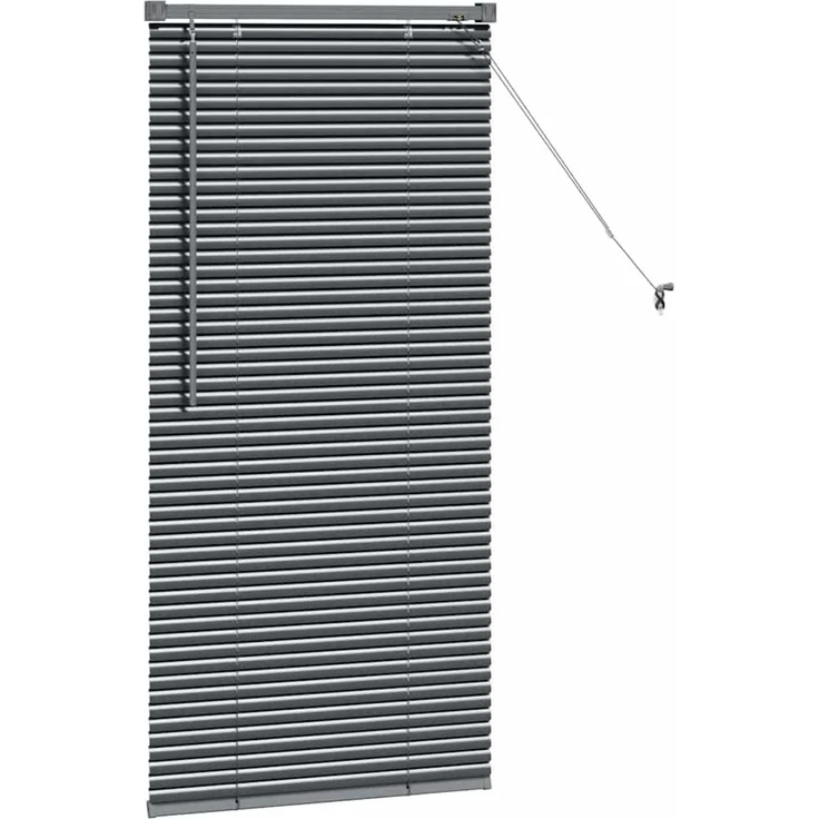 vidaXL Venezianische Jalousie Dunkelgrau 130 x 60 cm 25 mm Aluminium 42006039 – Bild 5