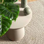 vidaXL Teppich ZIZUR Creme 60x110 cm Jute-Optik Indoor und Outdoor 4010371