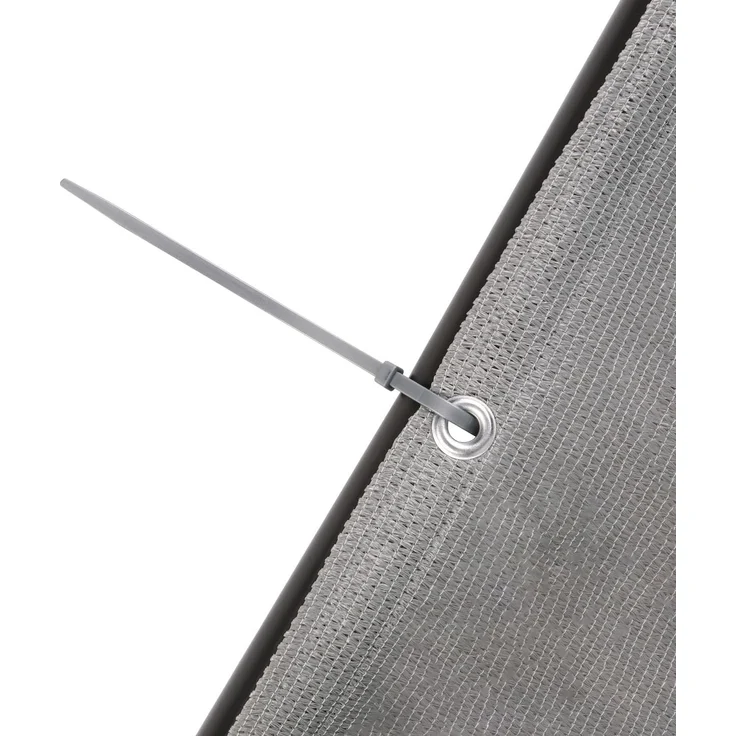 Sekey Balkon Sichtschutz Balkonabdeckung HDPE 220 g/m² Leicht Transparent Wind- und UV-Schutz Wetterfest, 120x300cm, Hellgrau – Bild 6