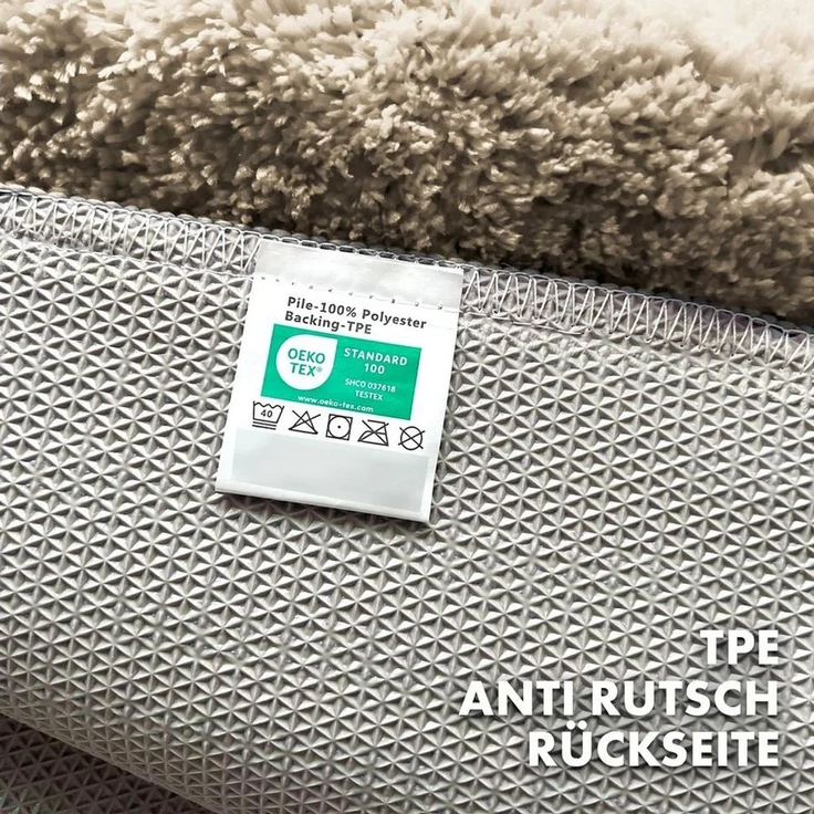 Karat Badematte Atlantis, Rutschhemmende Rückseite, Reckteckig, Polyester, In verschiedenen Farben & Größen – Bild 3