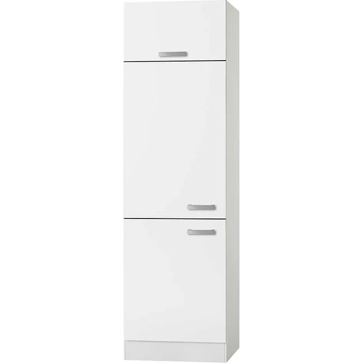 Kühlschrank-Umbau Optimal / Opti-Kult, Holzwerkstoff, Kunststoff, Weiß, 60 x 207 x 57 cm – Bild 1
