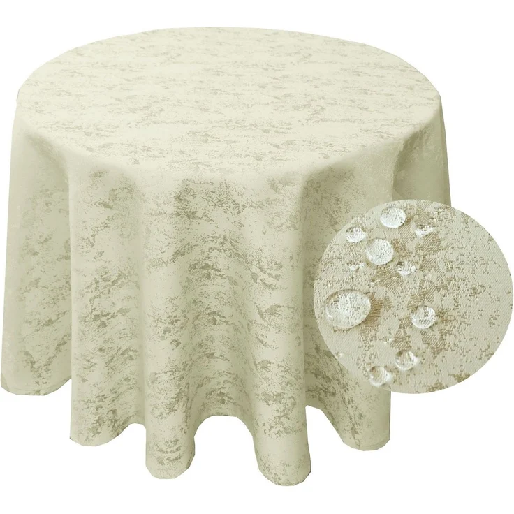 Brilliant Tischdecke Meliert RUND Tischdecke marmoriert Lotuseffekt, pflegeleicht, bügelfrei – Bild 1