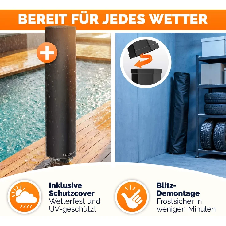 CASARIA® Solardusche 35 Liter UV-beständig – Bild 8
