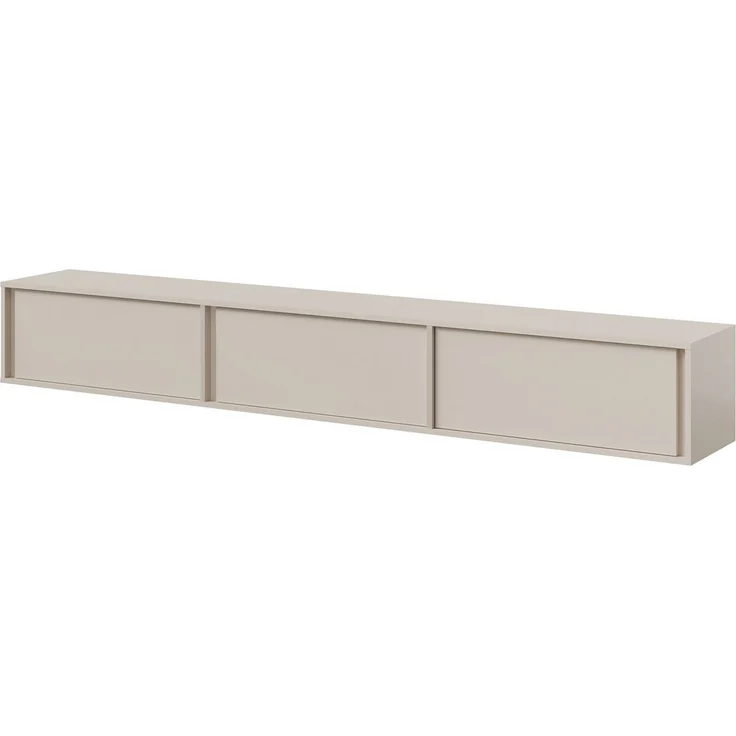 Beautysofa TV-Schrank VERO 230 cm TV-Lowboard (grifflos, Japandi-Stil) hängend oder stehend – Bild 1