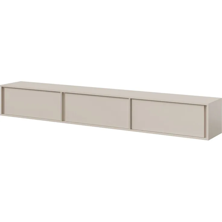 Beautysofa TV-Schrank VERO 230 cm TV-Lowboard (grifflos, Japandi-Stil) hängend oder stehend
