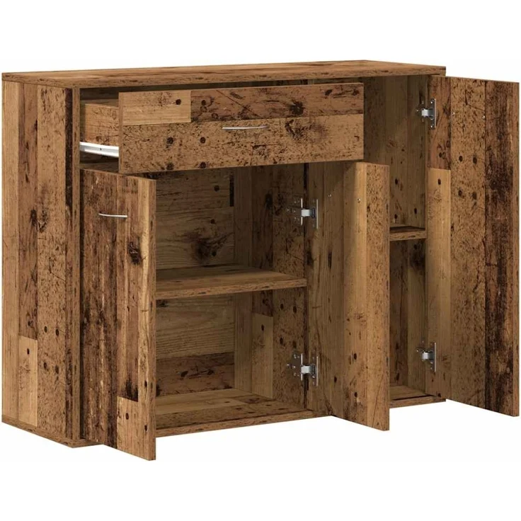 vidaXL Sideboard Altholz-Optik 88x30x70 cm Holzwerkstoff 861140 – Bild 6