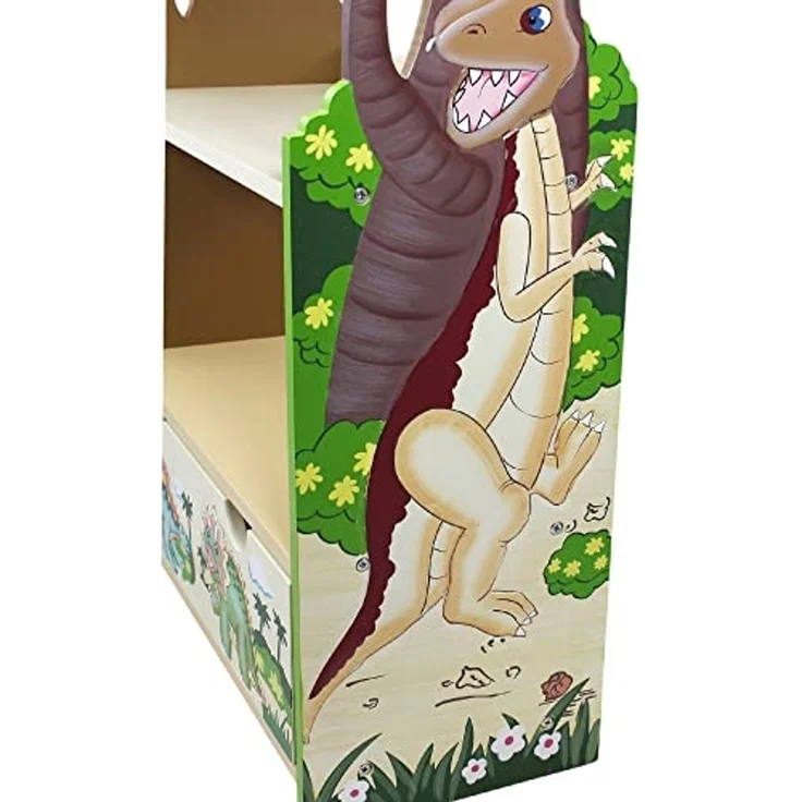 Fantasy Fields - Kinderbücherregal aus Holz Dinosaurier Holz Stauraum TD-0069A – Bild 5