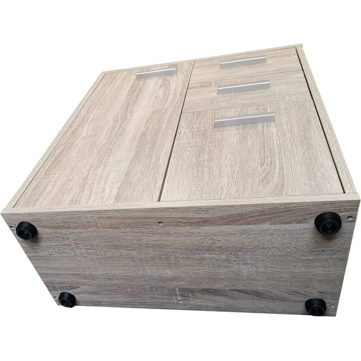 HTI-Living Sideboard Kommode mit 2 Schubladen Nina Sonoma (Stück, 1 Kommode), Anrichte Sideboard Schrank – Bild 3