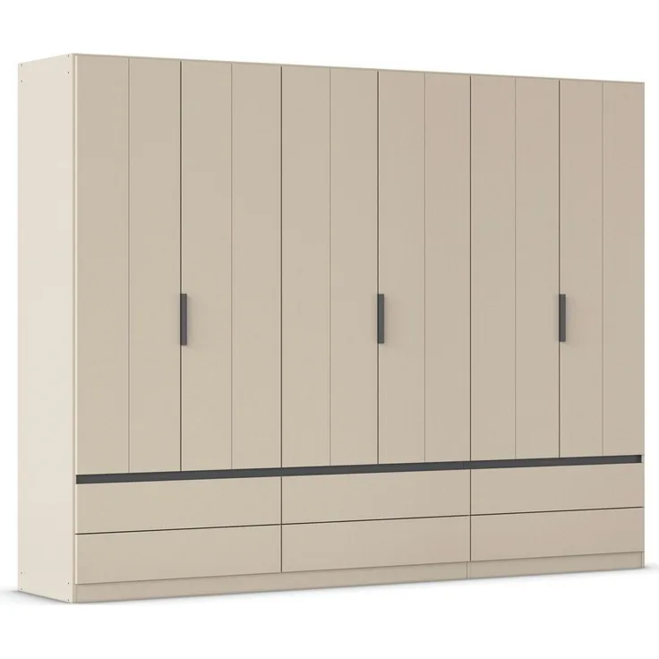 OTTO home Kleiderschrank Schrank Garderobe Ankleide Schlafzimmer ARVEN Breiten 181/226/271cm (3 verschiedene Ausstattungen BASIC/CLASSIC/PREMIUM (inkl. SOFT-CLOSE) Kaschmir, puristisches Design in Plankenoptik MADE IN GERMANY