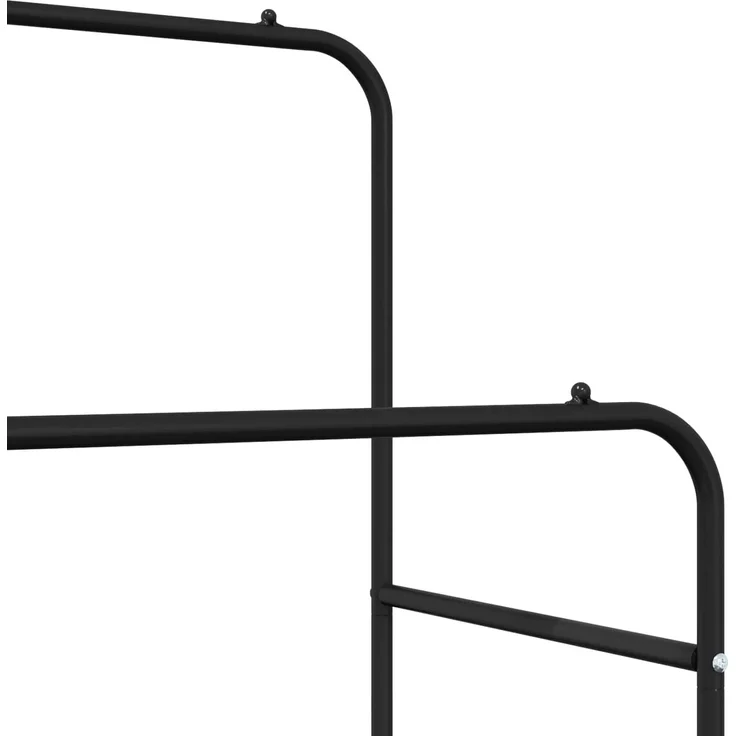 vidaXL Kleiderständer Uni Schwarz 80 x 53 x 156 cm 42021354 – Bild 7