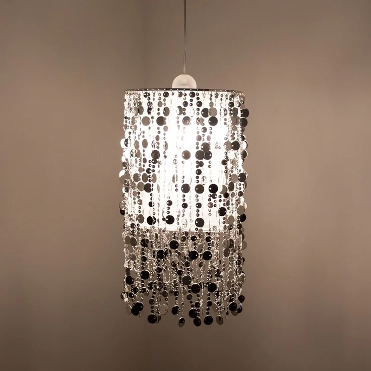 LED Hängeleuchte, silber 27 cm – Bild 8