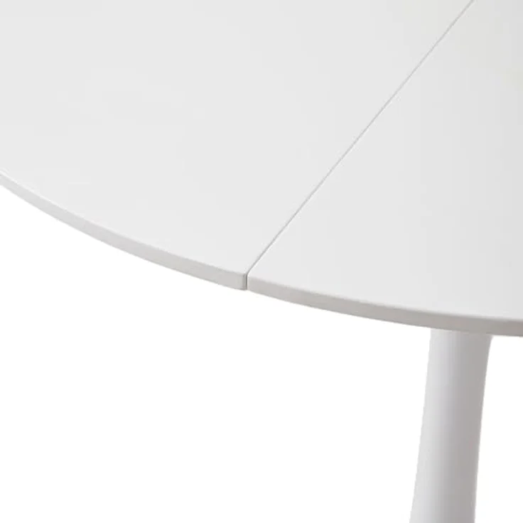 GrandCA HOME 80cm weißer moderner runder Esstisch,Tisch rund 80 cm, Esstisch rund,geeignet für 2–4 Personen, Geeignet für Küche,Wohnzimmer, Esszimmer,Weiß – Bild 8