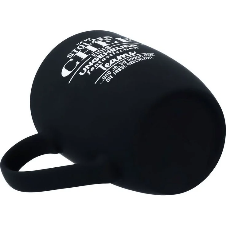 Spruchreif® Tasse SOFT-TOUCH-Tasse mit Gravur · Geschenke für die Chefin · Teamgeschenk – Bild 1