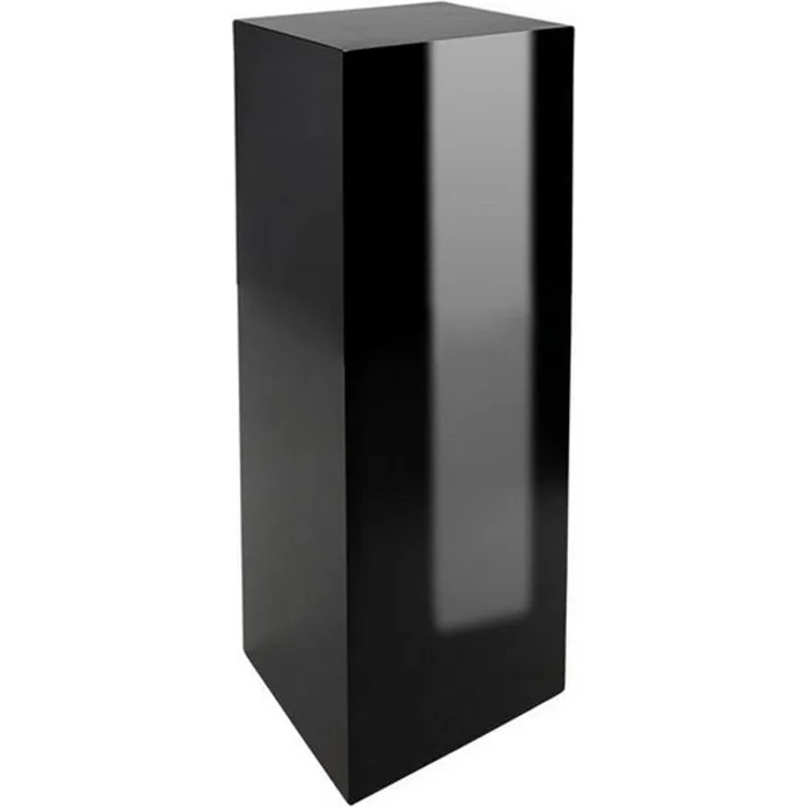 VIVANNO Blumenständer Fiberglas PODEST Säule - Schwarz Hochglanz (1 St), 30x30x60 cm