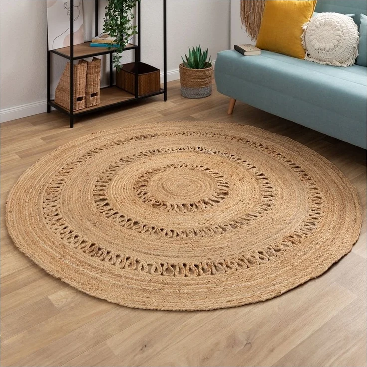 Steffensmeier Teppich Goa - Sun, rund, Jute – Bild 1