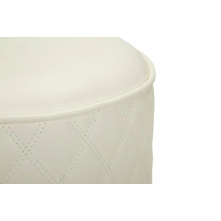 Dmora Pouf Uruguay 36x36x39h cm Weiß Rund – Bild 4