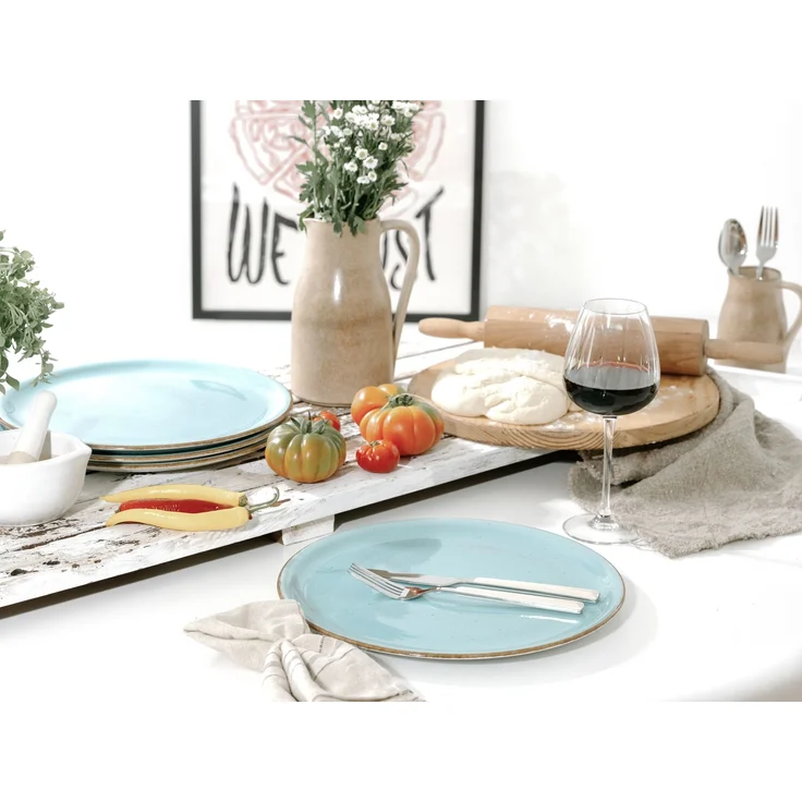 Vintage Nature Aqua, Pizzateller 4-tlg (mo) – Bild 4