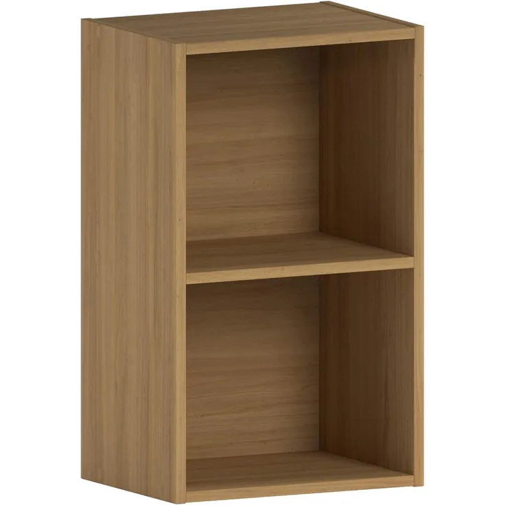 Vida Designs Büro-Bücherregale, Holz, Eiche, 2 Ebenen