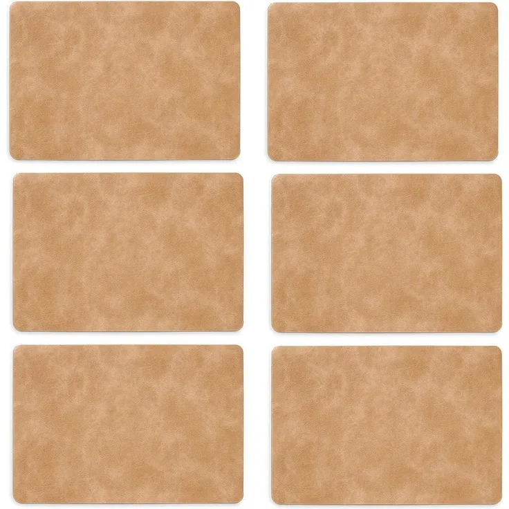 Zeller Present Platzset, (Set, 6-St), Kunstleder, 6-teilig, 30 x 42,5 cm