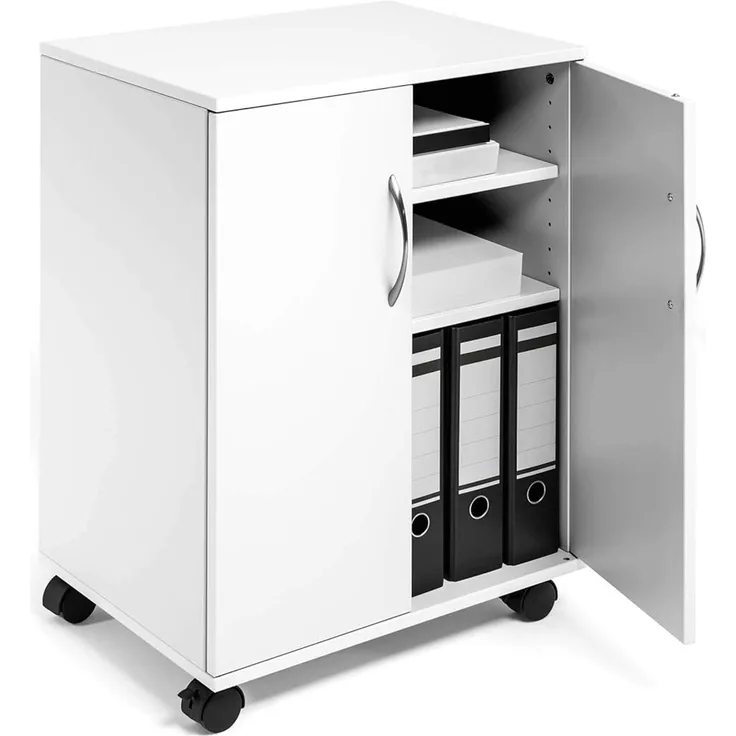 Durable Multifunktionswagen 3 Fächern, 2 Türen 528x737x400mm weiß