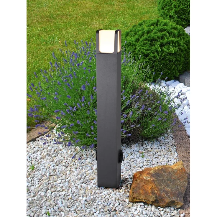 LED Außenleuchte Wandlampe, Alu, anthrazit matt, IP54, 650lm – Bild 7