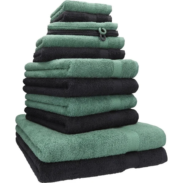 Betz Handtücher Premium Handtuch-Set 12-tlg, 100% Baumwolle (Set, 12-St), Duschtücher,Handtücher, Gästetücher, Seiftücher,Waschhandschuhe – Bild 1